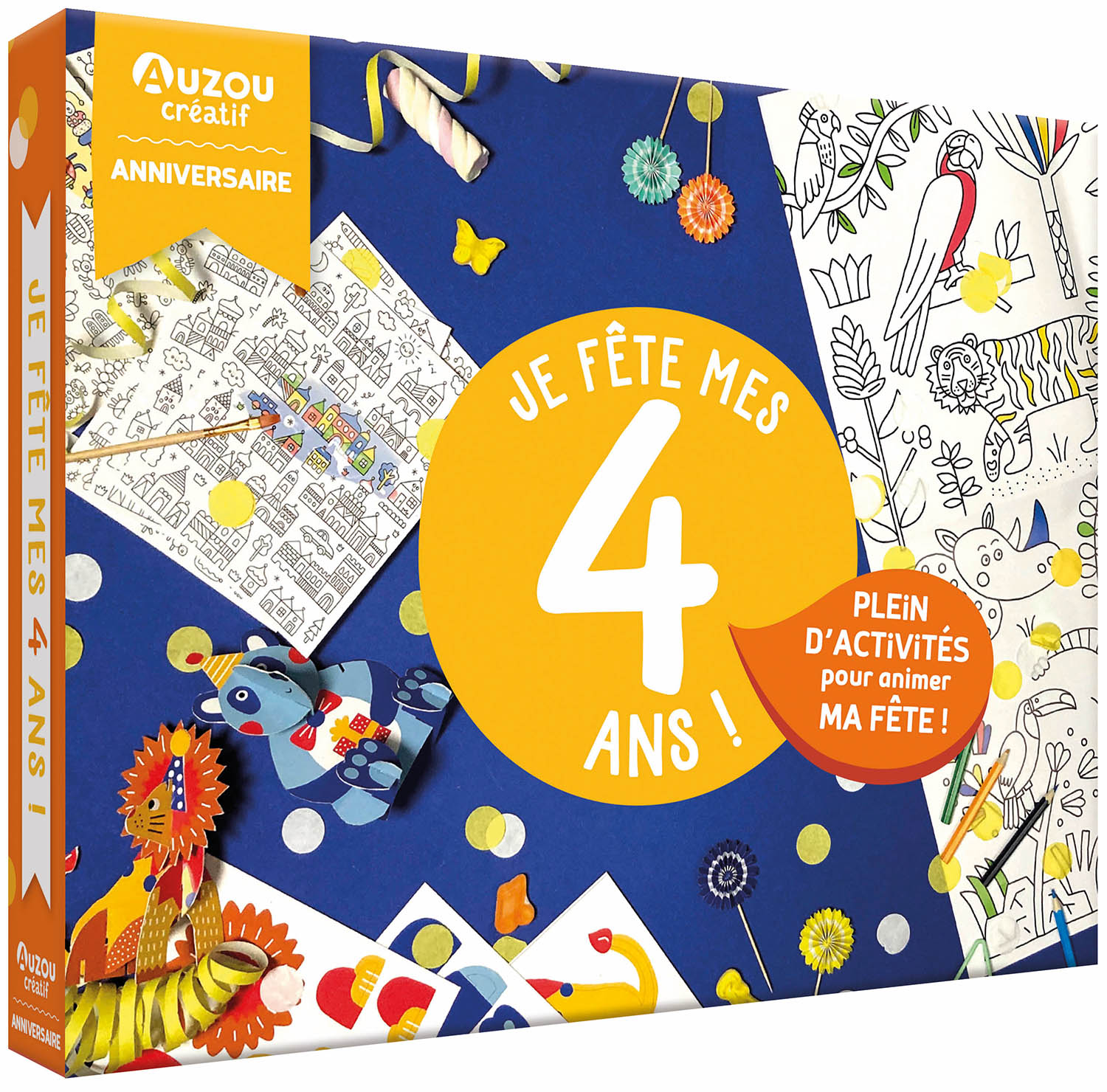 atelier creatif - mon coffret anniversaire : je fete mes 4 ans !