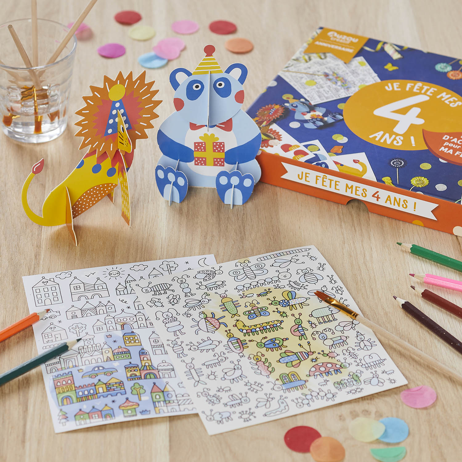 atelier creatif - mon coffret anniversaire : je fete mes 4 ans !