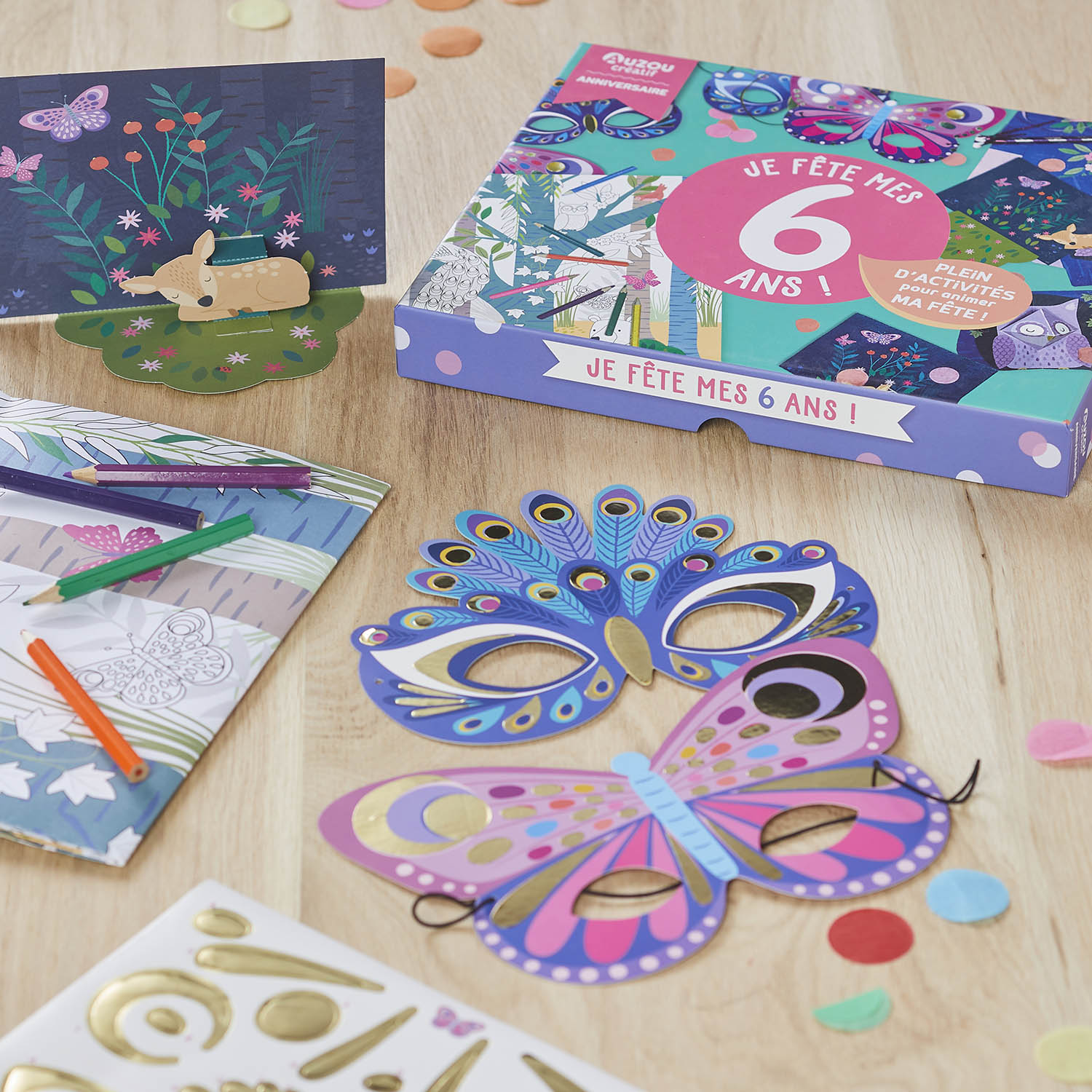 atelier creatif - mon coffret anniversaire : je fete mes 6 ans !
